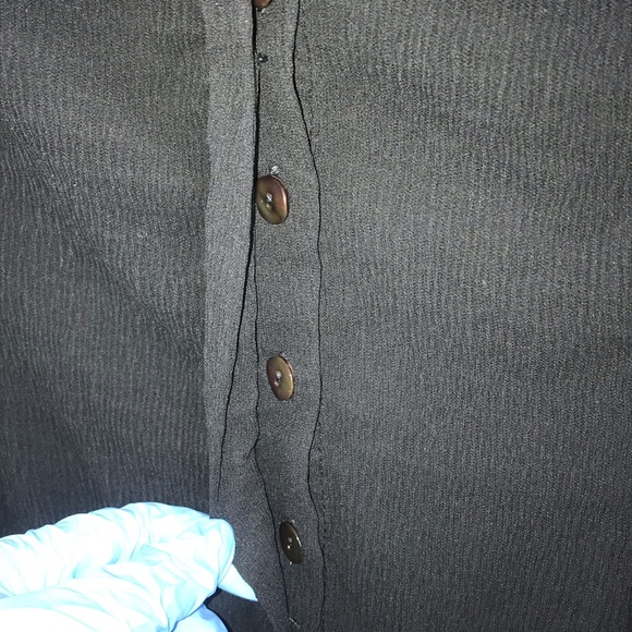 House of Harlow 1960 & Revolve Black Ruffle Neck Long Sleeve Mini Dress - Picture 7 of 7